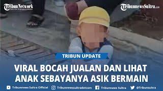 Viral Video Bocah Berjualan Jajanan di Sekolah, Ekspresi Disorot Lihat Anak Sebayanya Main Gelembung