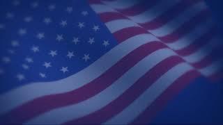 USA American Flag Waving Loop Background