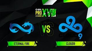 Eternal Fire vs. Cloud9 - Map 2 [Overpass] - ESL Pro League Season 18 - Group D