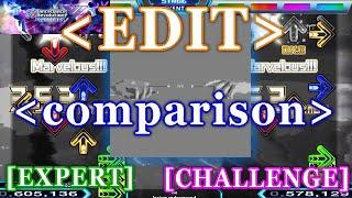 【DDR XX EDIT】 we [EXPERT/CHALLENGE] Comparison