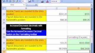 Excel Busn Math 09: ROUNDING Numbers In Excel