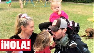 La felicidad de Enrique Iglesias al cumplir 49 años con sus tres hijos:  Nicholas, Lucy y Mary