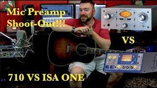 Mic Preamp Shoot-out!! Universal Audio TwinFinity 710 VS Focusrite ISA One