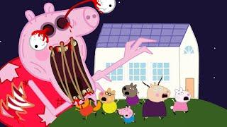 Zombie Apocalypse, Peppa Pig Turn Into Giant Zombies‍️ | Peppa Pig Funny Animation