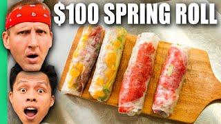 $100 Spring Roll VS $1 Spring Roll!!! Vietnam's Most Dynamic Street Food!!