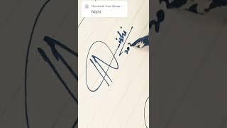 Nishi name signatures ideas #signatures #shortfeed