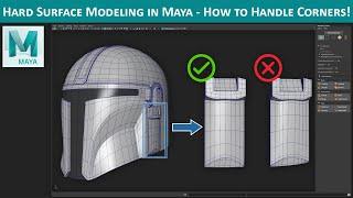 Maya Hard Surface Modeling - How to Handle Corners