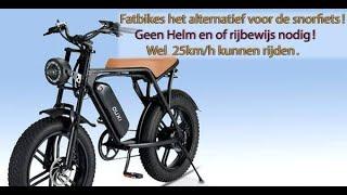 FatBike Alternatief voor de snorfietsen en snorscooters E-FatBike Ouxi V9, de beste van 2023!