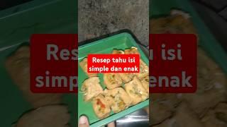 RESEP TAHU ISI SIMPLE DAN ENAK #cooking #food #masaklagi #masakancepat #belajarmasakyuk #jajanan