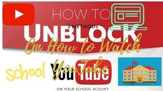 How to Watch/Unblock YouTube Videos On School Chromebooks/Computers At School Without Google Slides!