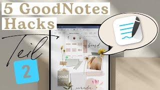 5 GoodNotes Tipps & Tricks, Die Jeder Kennen Muss!  GoodNotes Tutorial Teil 2 (EINFACH)