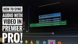 How to auto sync audio with video in premiere pro