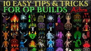 10 EASY TIPS FOR OP BUILDS - Path Of Achra Quick Tutorial