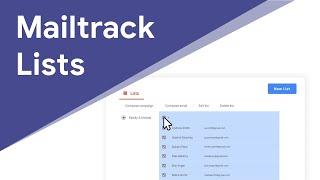 Video tutorial: How to create a mailing list in Gmail with Mailtrack Lists