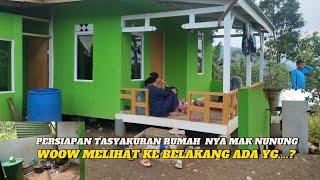 Persiapan tasyakuran rumah nya mak nunung woow melihat ke belakang ada yg....?