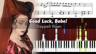Chappell Roan - Good Luck, Babe! - Piano Tutorial with Sheet Music
