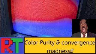 Sony Trinitron TV Color Purity & Convergence repairs