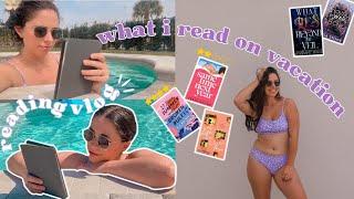 read with me on vacation! ️| spoiler free reading vlog