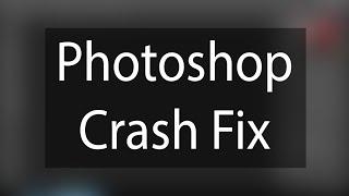 How to fix photoshop cc 2015 crash