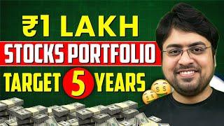 1 Lakh Stocks Portfolio Target 5 Years | Best Stocks to Buy Now