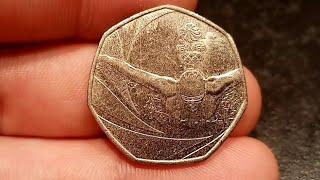 What's the 2016 TEAM GB 50p Coin WORTH? 2016 Olympic Swimming 50p!