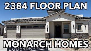 The 2,384 Square Foot Floor Plan From Monarch Homes 3 Car Garage/ New Homes In Las Cruces/ MC2 Line