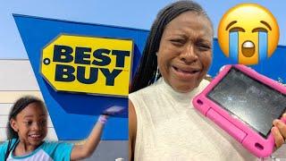 SHOP WITH PEACH  GORGEOUS BROKE HER TABLET  LET’S GET HER A NEW ONE 