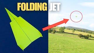 How to Fold World's Best Paper Airplane - ORIGAMI JET PAPER PLANE FOLDING