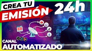 🟥Cómo crear un CANAL AUTOMATIZADO 24H en YOUTUBE con SWIFTSTREAM | Alternativa GRATIS a StreamYard