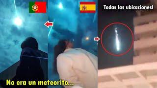 LOS VIDEOS MAS IMPRESIONANTES del METEORITO en ESPAÑA Y PORTUGAL HOY