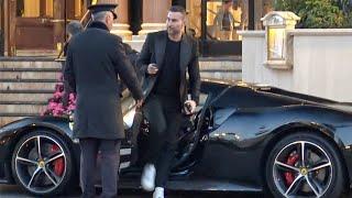 PHILIPP PLEIN & HANNE PLEIN Arriving with NEW FERRARI 296 GTS at Hotel de Paris in Monaco!!