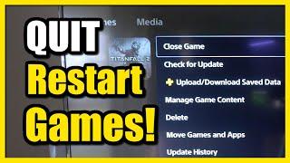 How to Quit or Restart Game on PS5 Console (Easy Tutorial)