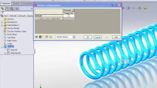 How to compress/extend a spring in SolidWorks