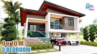 MODERN SPLIT LEVEL HOUSE | 9 X 10 Meters with 3 bedroom