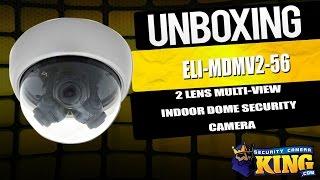 Unboxing: 2 Lens Multi-View Indoor Dome Security Camera - ELI-MDMV2-56