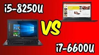 i5-8250U vs i7-6600U Benchmarks Test!  [4K]