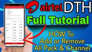 How to change airtel dth plan | how to remove base pack from airtel dth | how to deactivate airtel