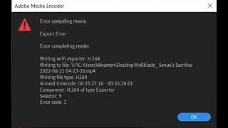 ازاي ترندر الفيديو صح وتحل مشكلة الاكسبورت Error compiling movie