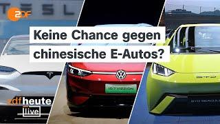 E-Automarkt: Laufen chinesische Hersteller VW, Tesla und Co den Rang ab? | ZDFheute live