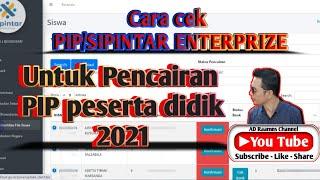 Cara cek Sipintar Enterprise atau PIP SMP terbaru 2021 -adraamns