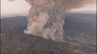 Authorities providing update on Airport Fire burning in Trabuco Canyon, Orange County.