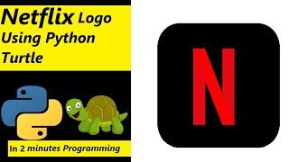 How to draw Netflix Logo Using Python Turtle #python #code