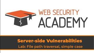 Solution for Lab: File path traversal, simple case by Web Security Academy