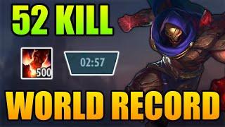 ALDOUS 500 STACK MINUTE 3 !!! FIRST 52 KILL WORLD RECORD - MLBB