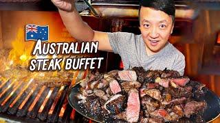 ALL YOU CAN EAT Australian Steakhouse Buffet & World's GREATEST "Fish Burger" in Sydney Australia