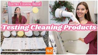 TESTING TEMU CLEANING PRODUCTS | ELECTRIC SPIN BRUSH REVIEW