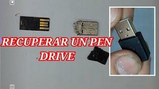 como recuperar un pendrive roto (carcaza dañada) con otro viejo conector