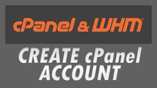 WHM Create cPanel Account With VPS/Reseller/Dedicated server 2020