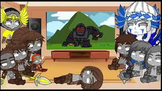 Kong,Suko,Shimo and Clan Apes react kong vs skar king vs mecha kong