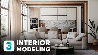 Interior Modeling in 3ds Max l  Complete Tutorial